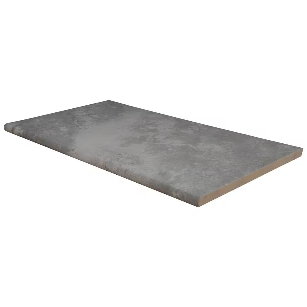 Argento Travertino 2 Cm X 13 In. X 24 In. Matte Porcelain Stone Look Pool Coping (4.33 Sq. Ft./Case)