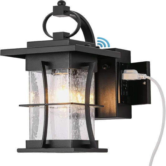 15 Inch Dusk to Dawn Outdoor Lighting Fixtures with Outlet