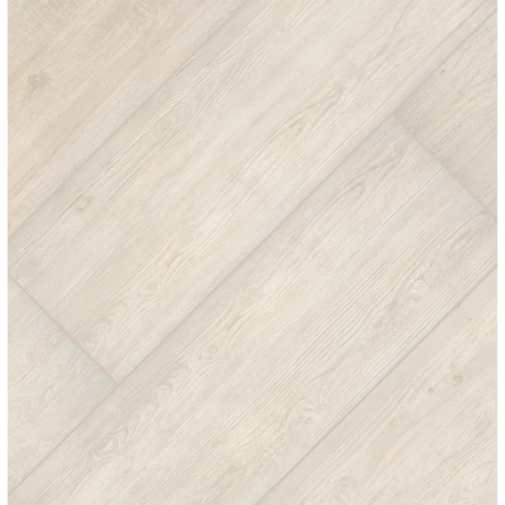 Caldera Blanca 2 Cm. X 16 In. X 47 In. Matte Porcelain Wood Look Paver Floor Tile (10.44 Sq. Ft./Case)