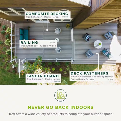 Enhance Naturals 1 In. X 6 In. X 16 Ft. Rocky Harbor Grooved Edge Composite Deck Board