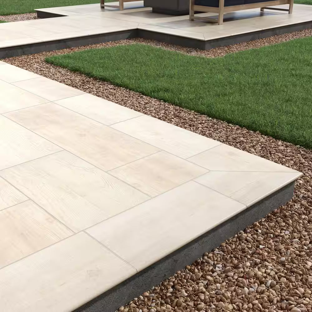 Caldera Blanca 2 Cm. X 16 In. X 47 In. Matte Porcelain Wood Look Paver Floor Tile (10.44 Sq. Ft./Case)