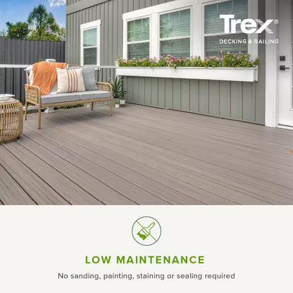 Enhance Naturals 1 In. X 6 In. X 16 Ft. Rocky Harbor Grooved Edge Composite Deck Board