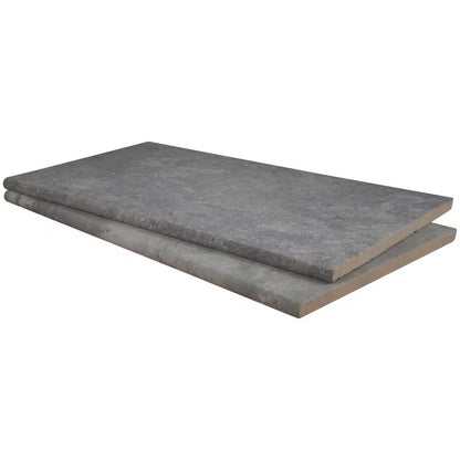 Argento Travertino 2 Cm X 13 In. X 24 In. Matte Porcelain Stone Look Pool Coping (4.33 Sq. Ft./Case)