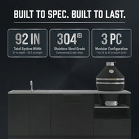 Classic Series 3PC Modular Outdoor Kitchen · 304 Stainless Steel · SS Door — Results & Stats