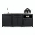 Modular Outdoor Kitchen Built to Last, 304 Stainless Steel, Weather-Resistant, 3-Piece Set