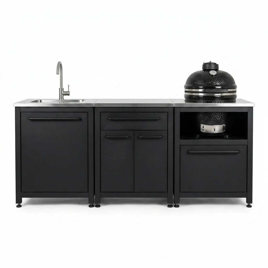Modular Outdoor Kitchen Designed for Year-Round Entertaining, 304 Stainless Steel, Weather-Resistant — Studio Shot