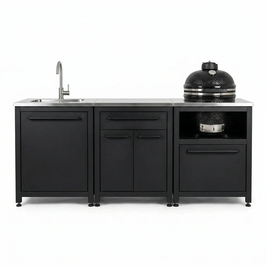 Modular Outdoor Kitchen Designed for Year-Round Entertaining, 304 Stainless Steel, Weather-Resistant — Studio Shot