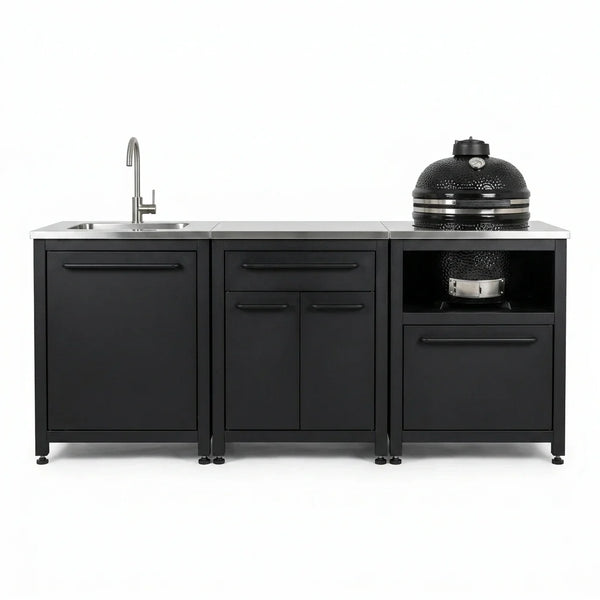 Modular Outdoor Kitchen Designed for Year-Round Entertaining, 304 Stainless Steel, Weather-Resistant — Studio Shot