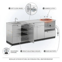 Modular Outdoor Kitchen Designed for Year-Round Entertaining, 304 Stainless Steel, Weather-Resistant — How It Works